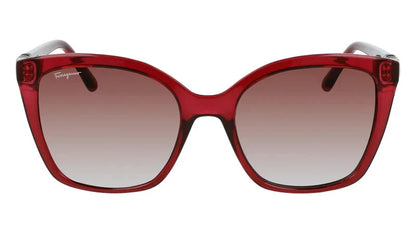 Salvatore Ferragamo Crystal Wine Woman Sunglasses