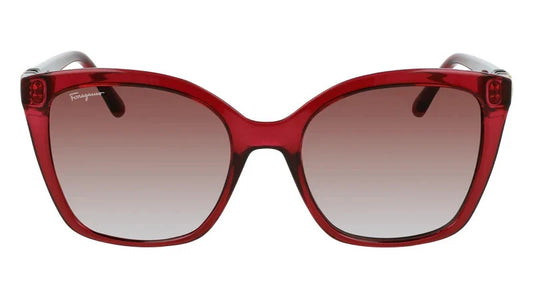 Salvatore Ferragamo Crystal Wine Woman Sunglasses