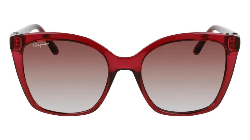 Salvatore Ferragamo Crystal Wine Woman Sunglasses