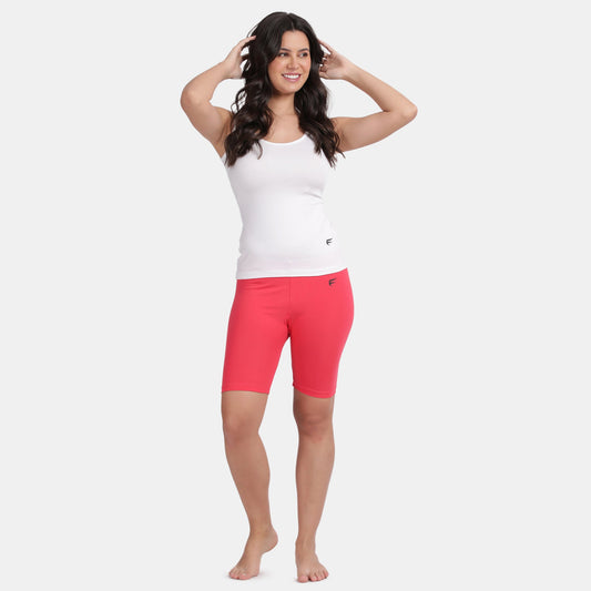 Rosebite thigh length cotton cycling shorts for women pack of 2 - Envie NVS5019