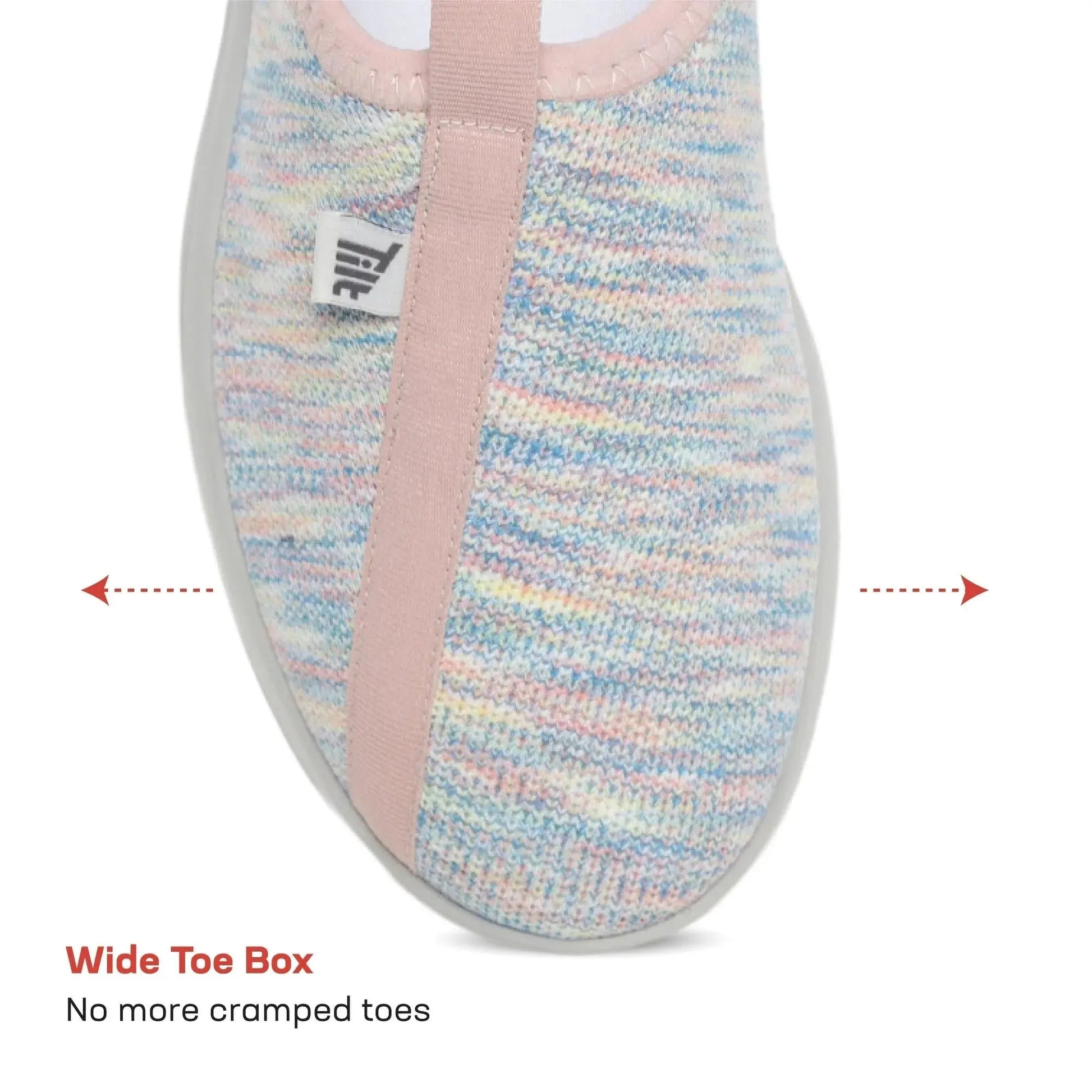 Women’s EZPlay Pink & Grey Knit Slip-Ons Plaeto