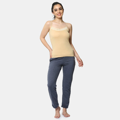 Envie Contour Fit Round Neck Short Length Lace Camisole