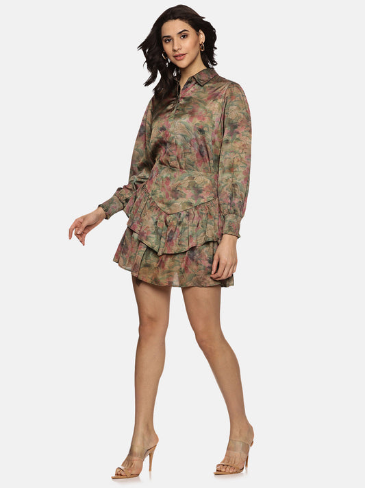 Buy Brown Printed Coord Set For Women