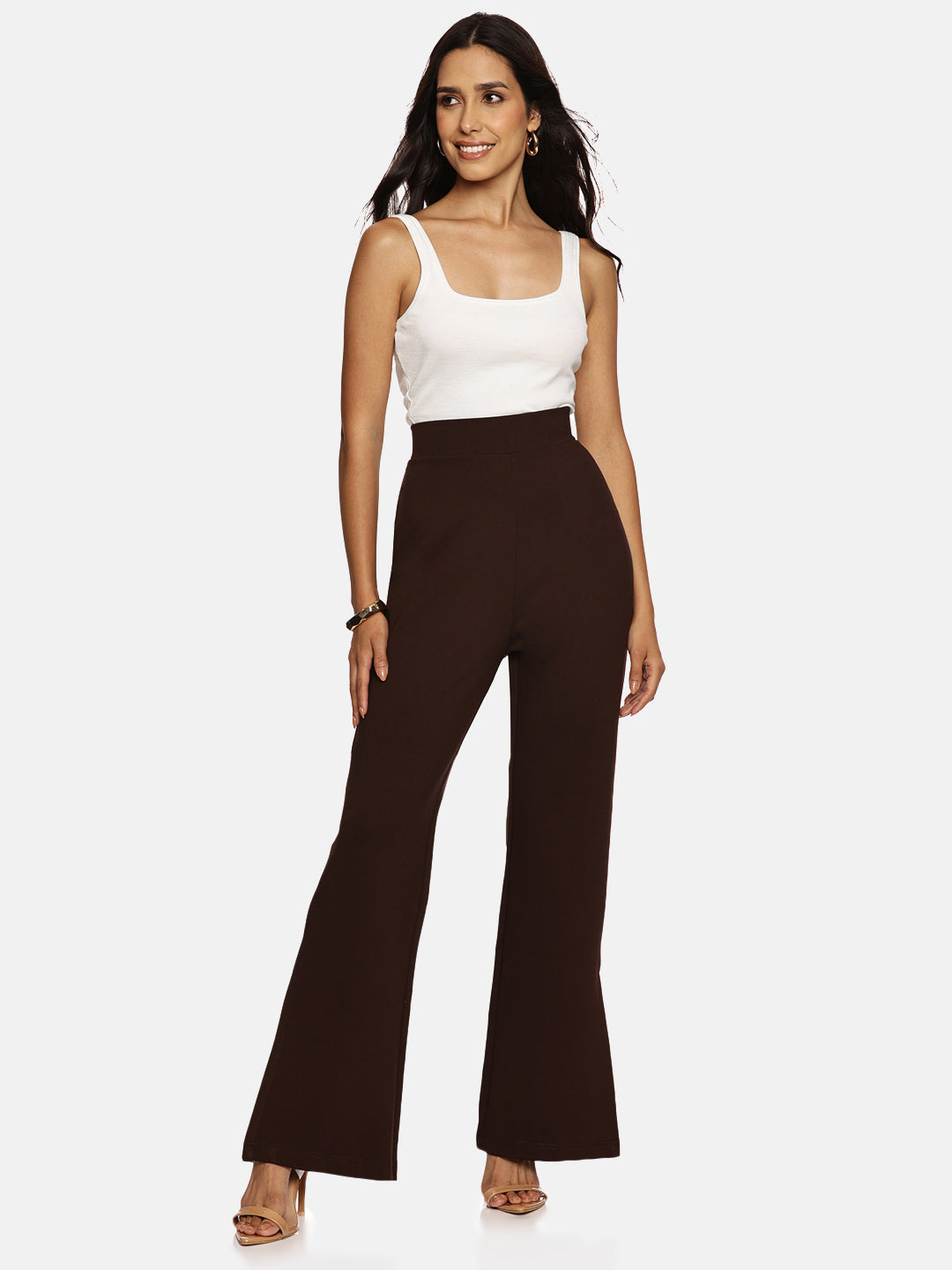 IS.U Mocha Flared Slit Pant