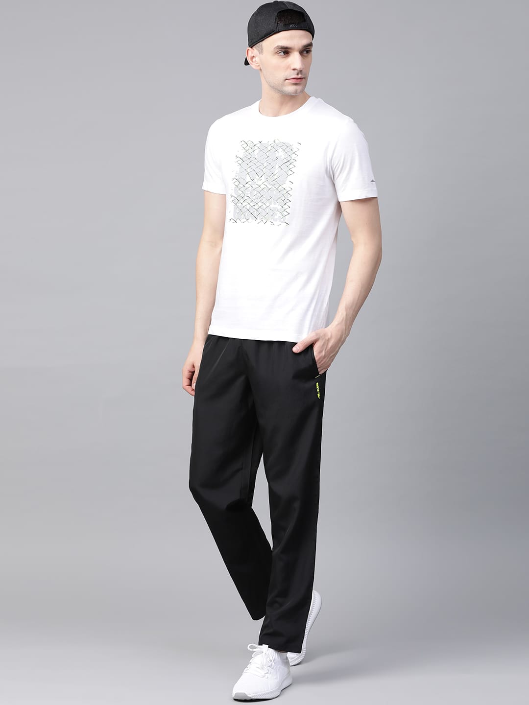 Alcis Mens Solid Black Tshirt