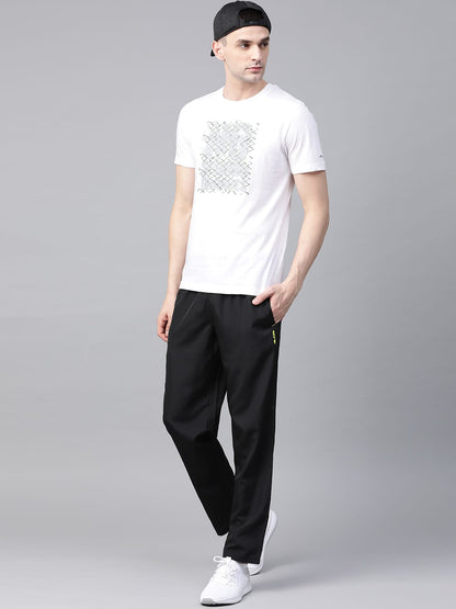 Alcis Mens Solid Black Tshirt