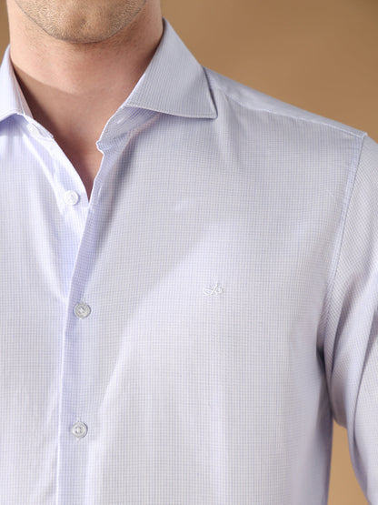 Lavender Slim Fit Formal Cotton Shirt for men (CODIC)