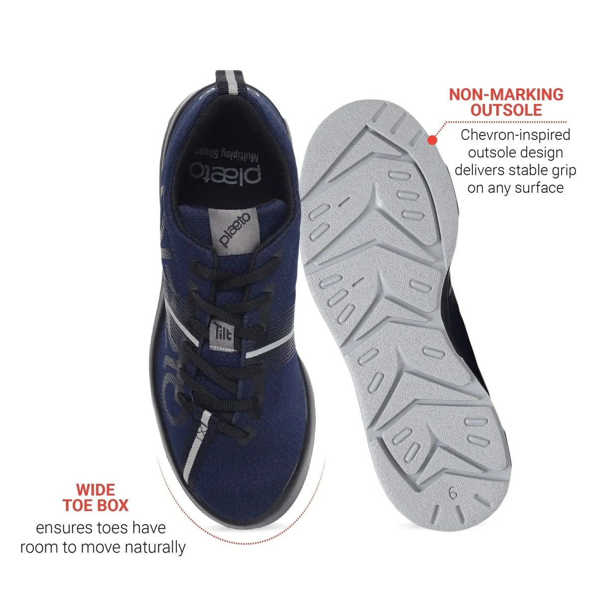 Men's Slam 2.0 Navy Training Shoes Plaeto