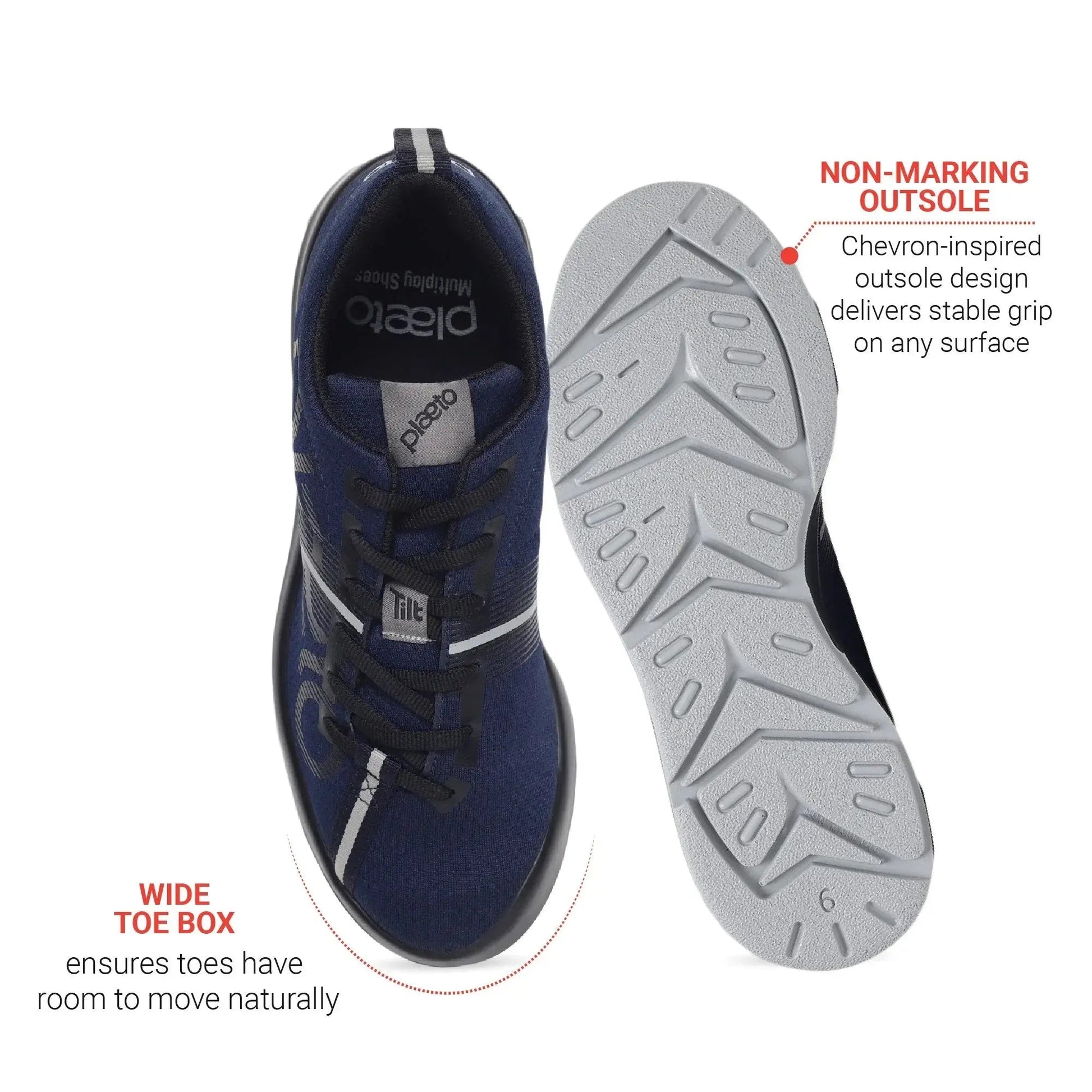 Men's Slam 2.0 Navy Training Shoes Plaeto