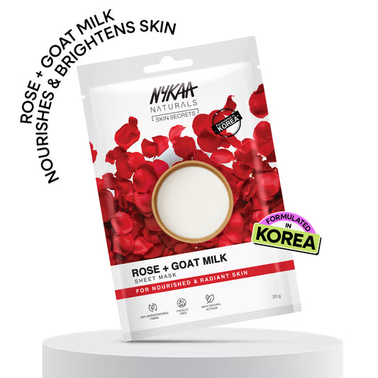 Nykaa Skin Secrets Rose + Goat Milk Sheet Mask 20 MILLI_LITRE