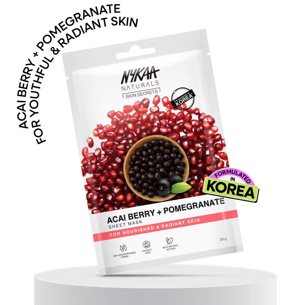 NYKAA Acai Berry + Pomegranate Sheet Mask 20 MILLI_LITRE