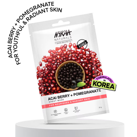 NYKAA Acai Berry + Pomegranate Sheet Mask 20 MILLI_LITRE