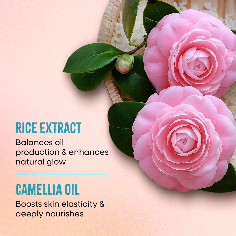NYKAA NATURAL RICE+CAMELLIA Sheet Mask 20 GRAM