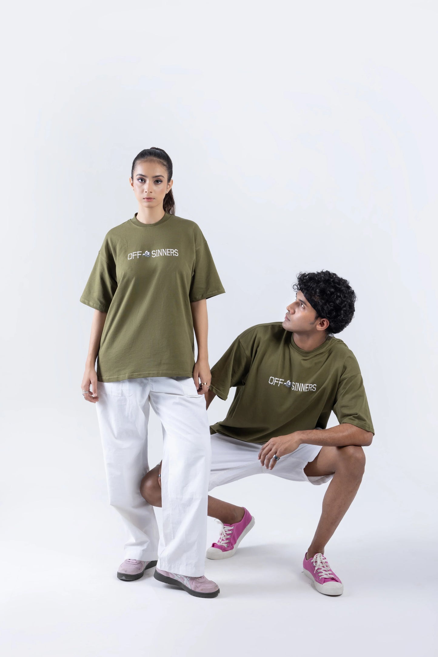 “Drip > AI” Round Neck Green T-shirt