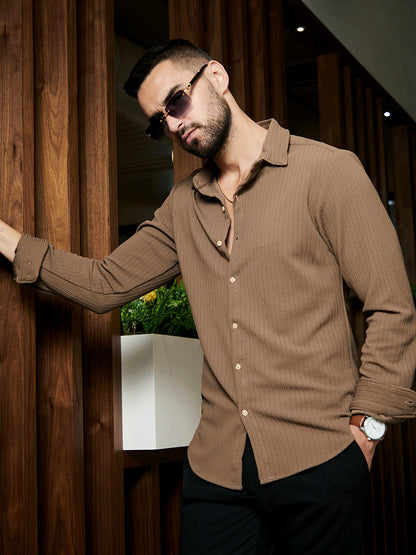 Stripe-Creased Shirt