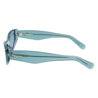 Salvatore Ferragamo Blue Cat Eye Ladies Sunglasses