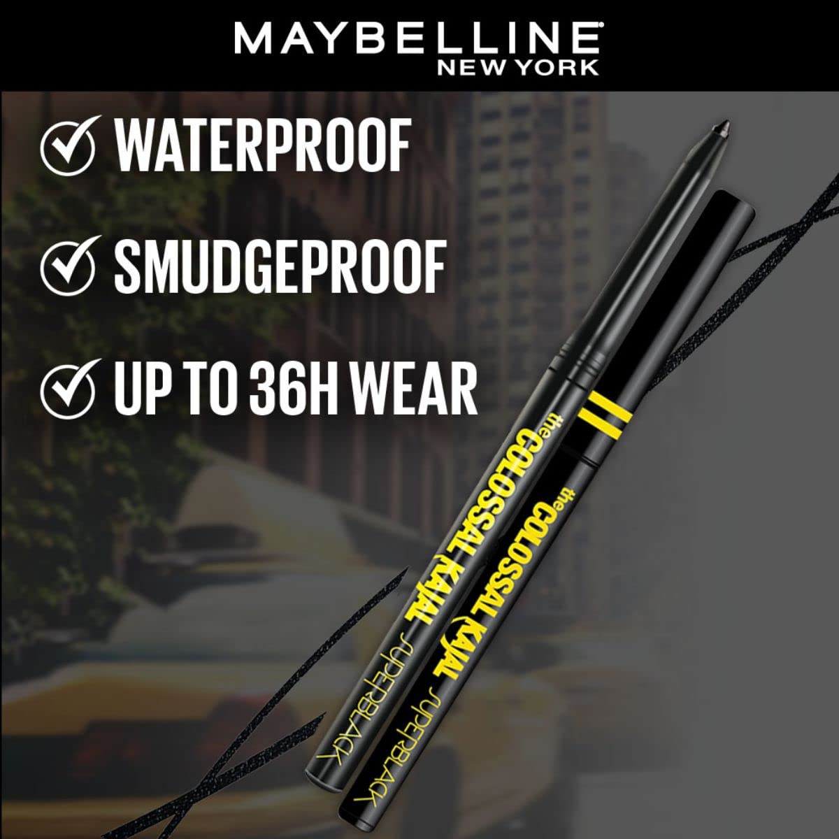 Maybelline New York Colossal Kajal Super Black 0.35 GRAM