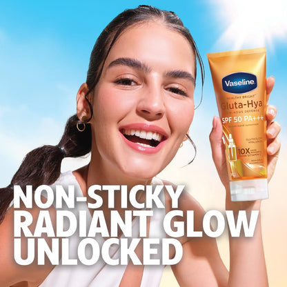 Vaseline Healthy Bright Gluta - Hya Spf 50 Pa+++ Serum-Burst-Sunscreen 70 g