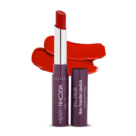 HILARY RHODA PRO MATTE NON-TRANSFER LIPSTICK 21 RED BLOOMING