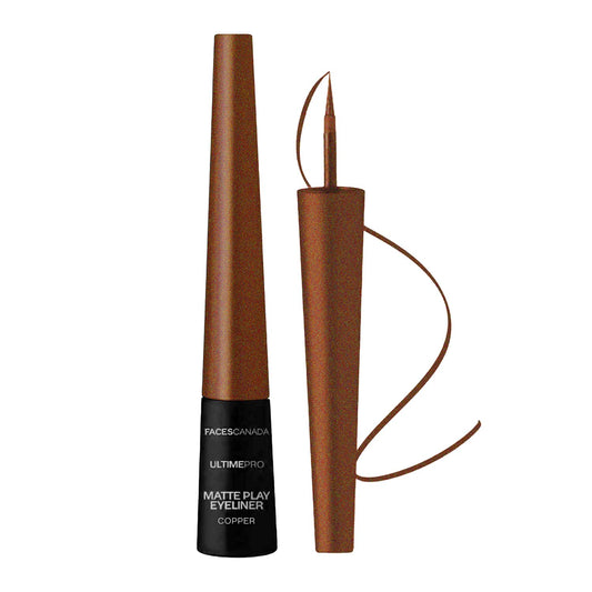 Faces Canada Ultime Pro Matte Play Eyeliner , Shimmer Finish , Waterproof, Smudgeproof 2.5 ml