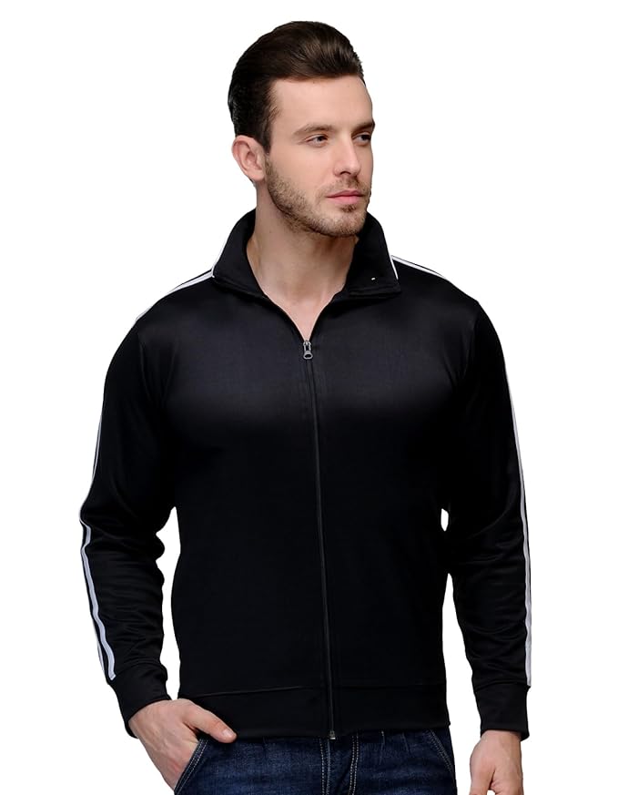 Men's Polyester Full Sleeve Zip with Pocket