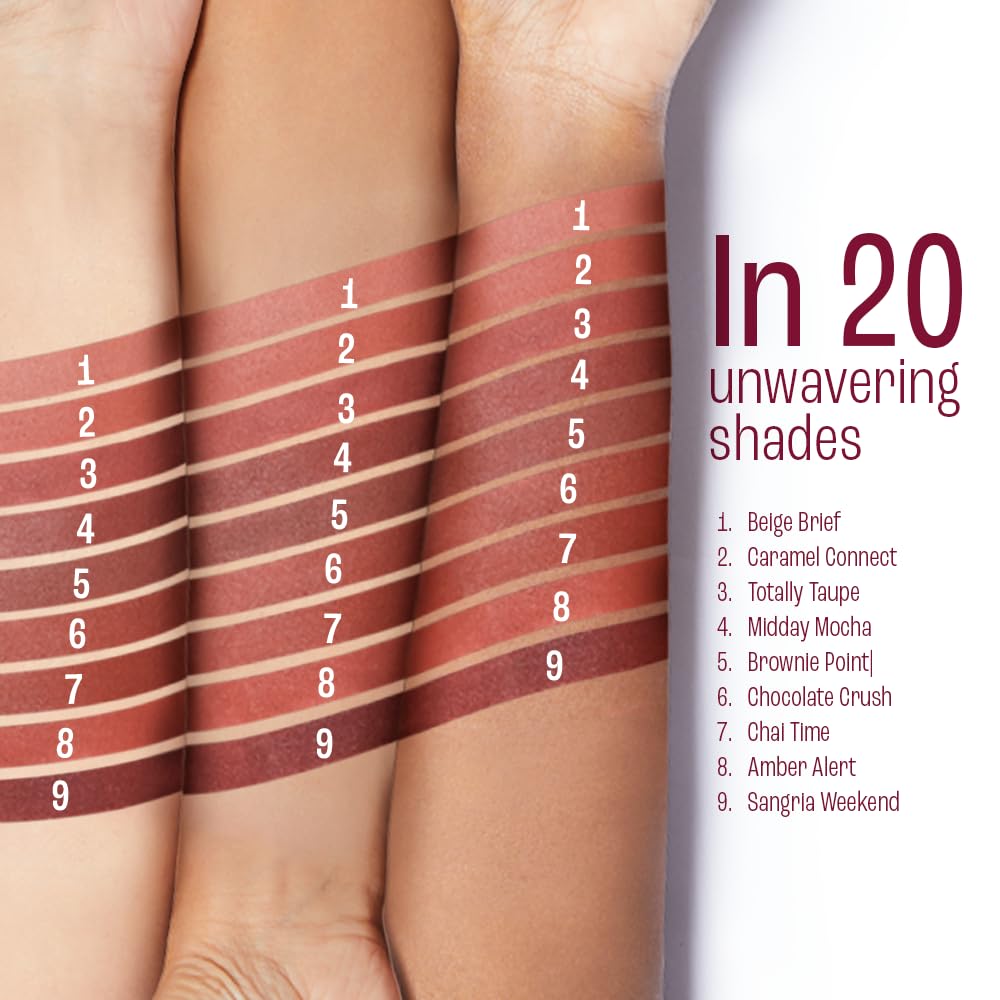 LAKME 9 TO 5 MATTE SLIM STICK LIP TATTOO MM3 SANGRIA WEEKEND