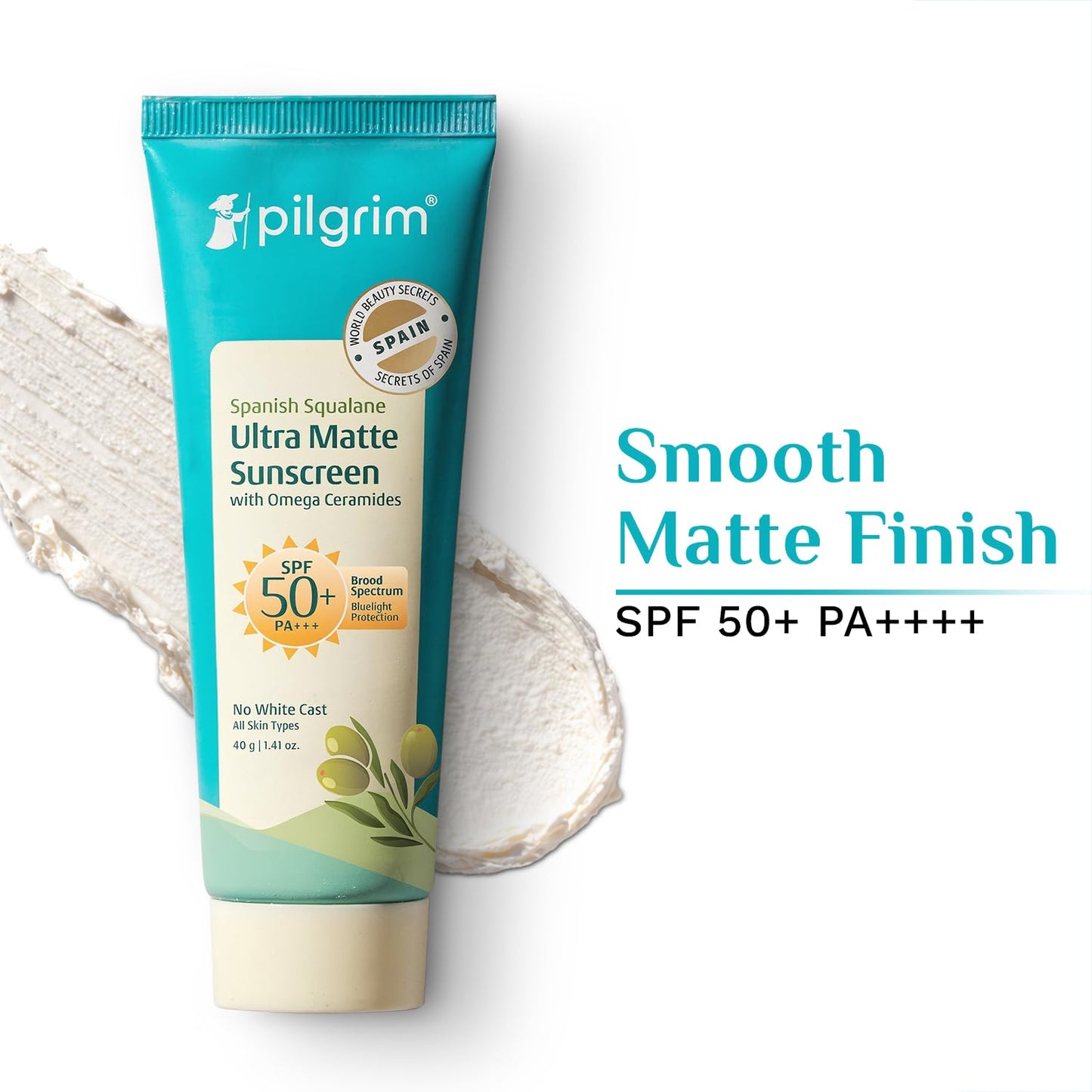 Pilgrim Squalane Ultra Matte SPF 50 PA+++ Sunscreen 50 GRAM