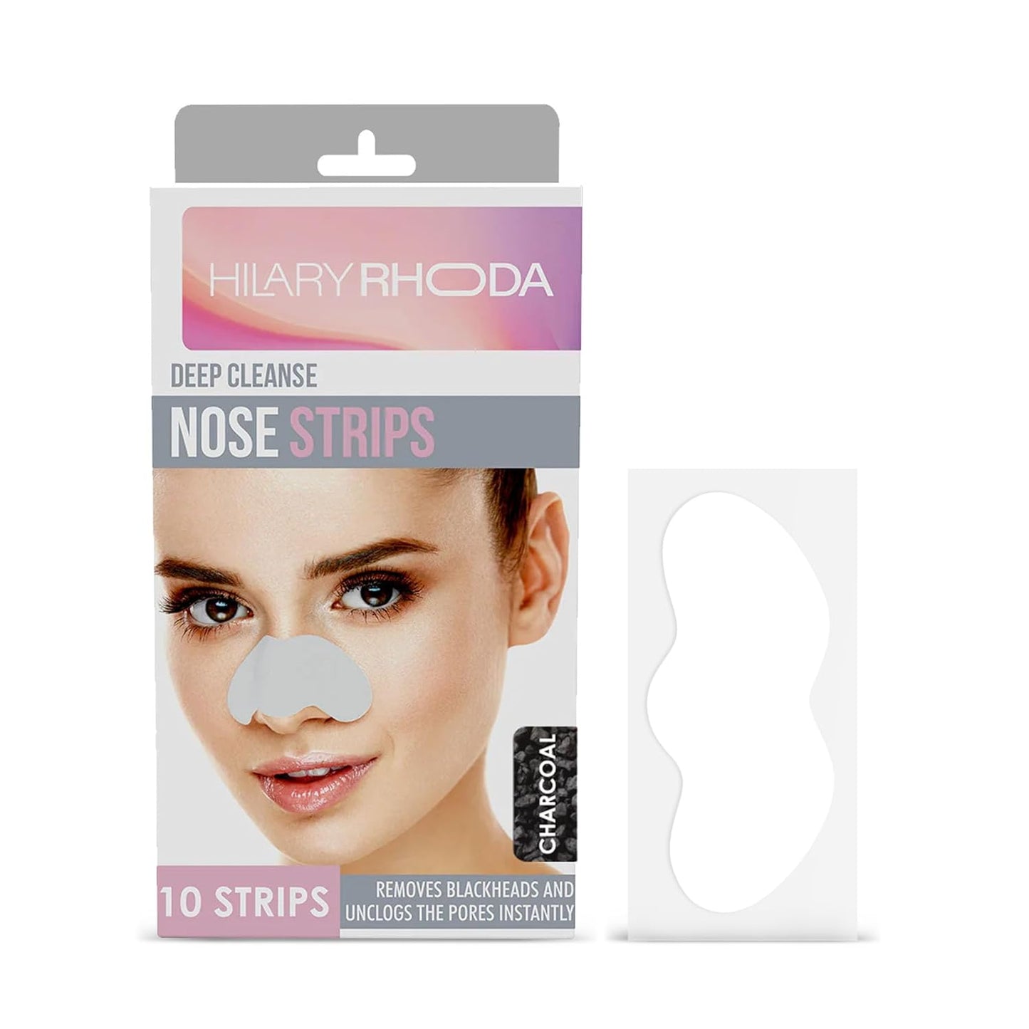 Hilary Rhoda Charcoal Deep Cleanse Nose Strips 10 PIECE