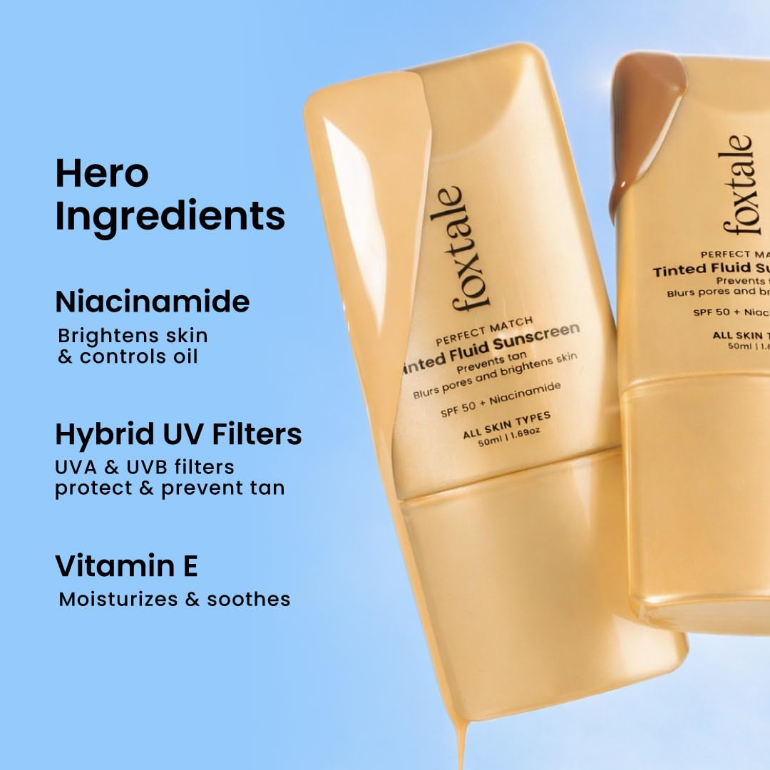 FOXTALE Perfect Match TINTED FLUID SUNSCREEN - 05 MOCHA
