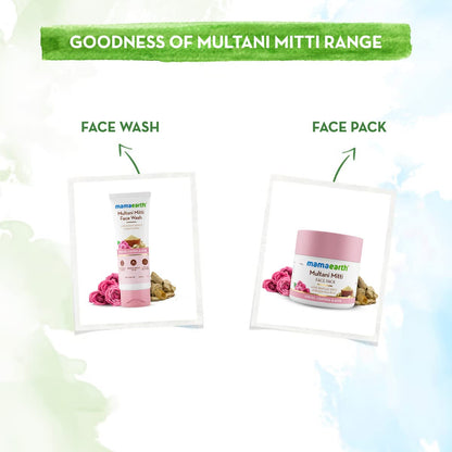 Mamaearth Multani Mitti & Bulgarian Rose For Oil Control & Acne Face Wash 100 ml