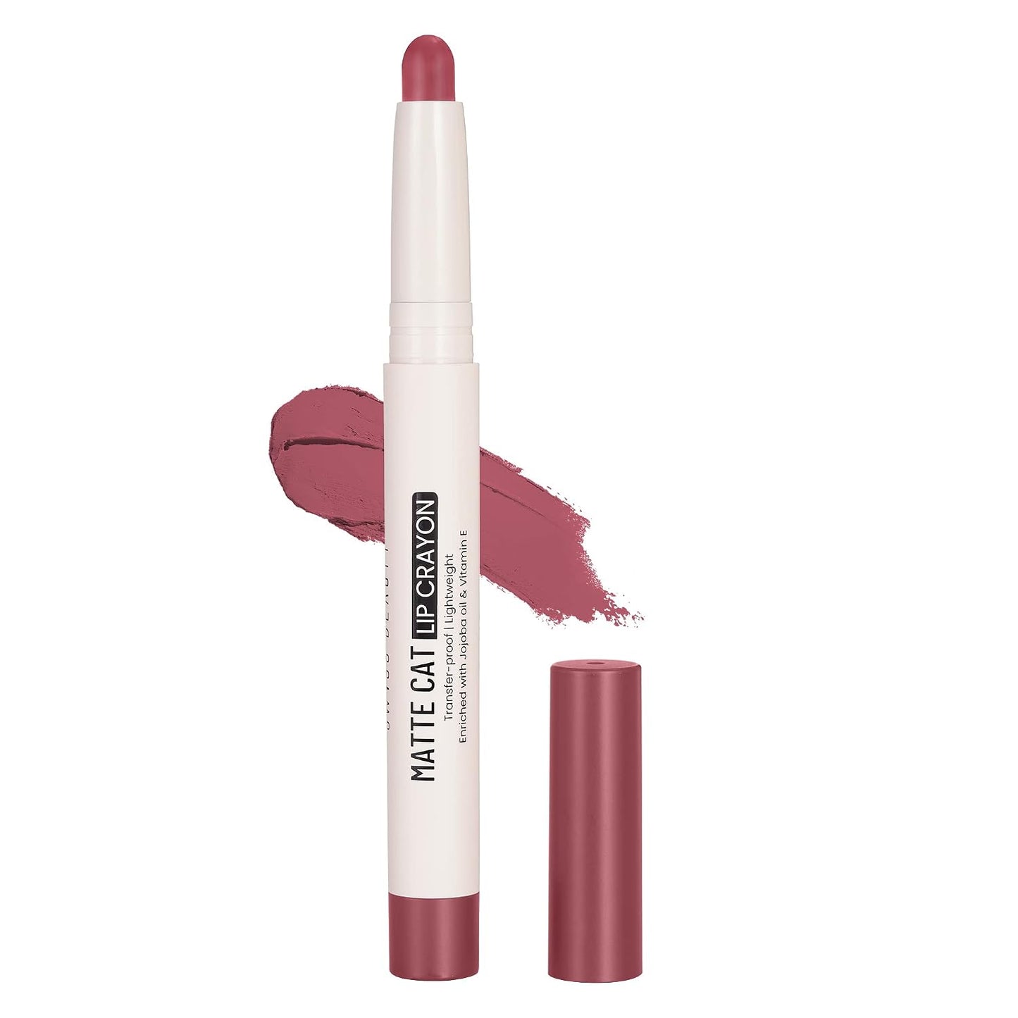 Swiss Beauty Matte Cat Lip Crayon - Wild Pink