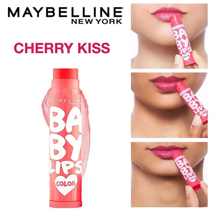 MAYBELLINE NEW YORK BABY LIPS COLOR - CHERRY KISS SPF 11 4 GRAM