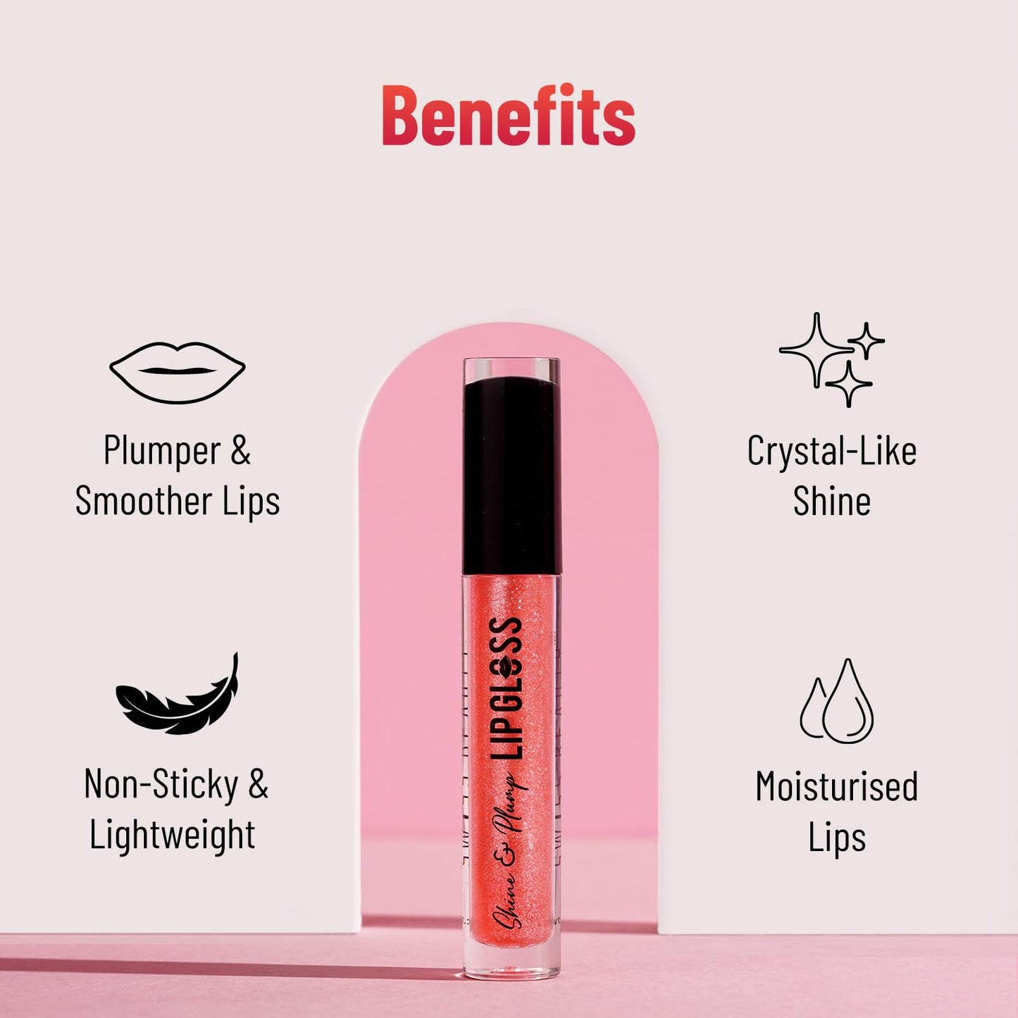 Swiss Beauty Shine & Plump Lip-gloss 01 - Nude 4 ml