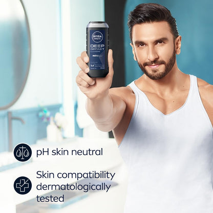 Nivea Deep Impact 3-In-1 Men Shower Gel 250 ml