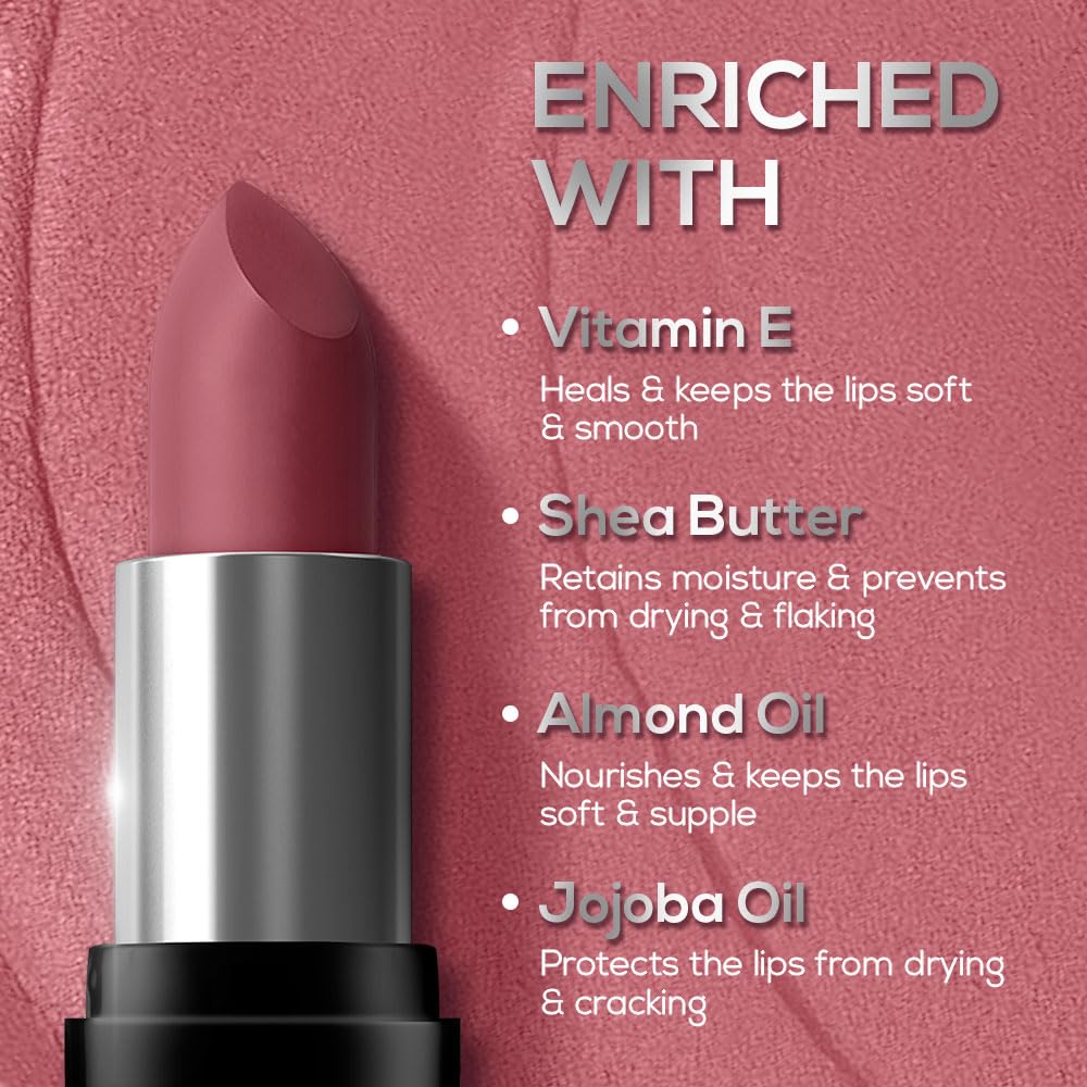 RENEE PRIME MATTE HD LIPSTICK - 01 VINTAGE ROSE
