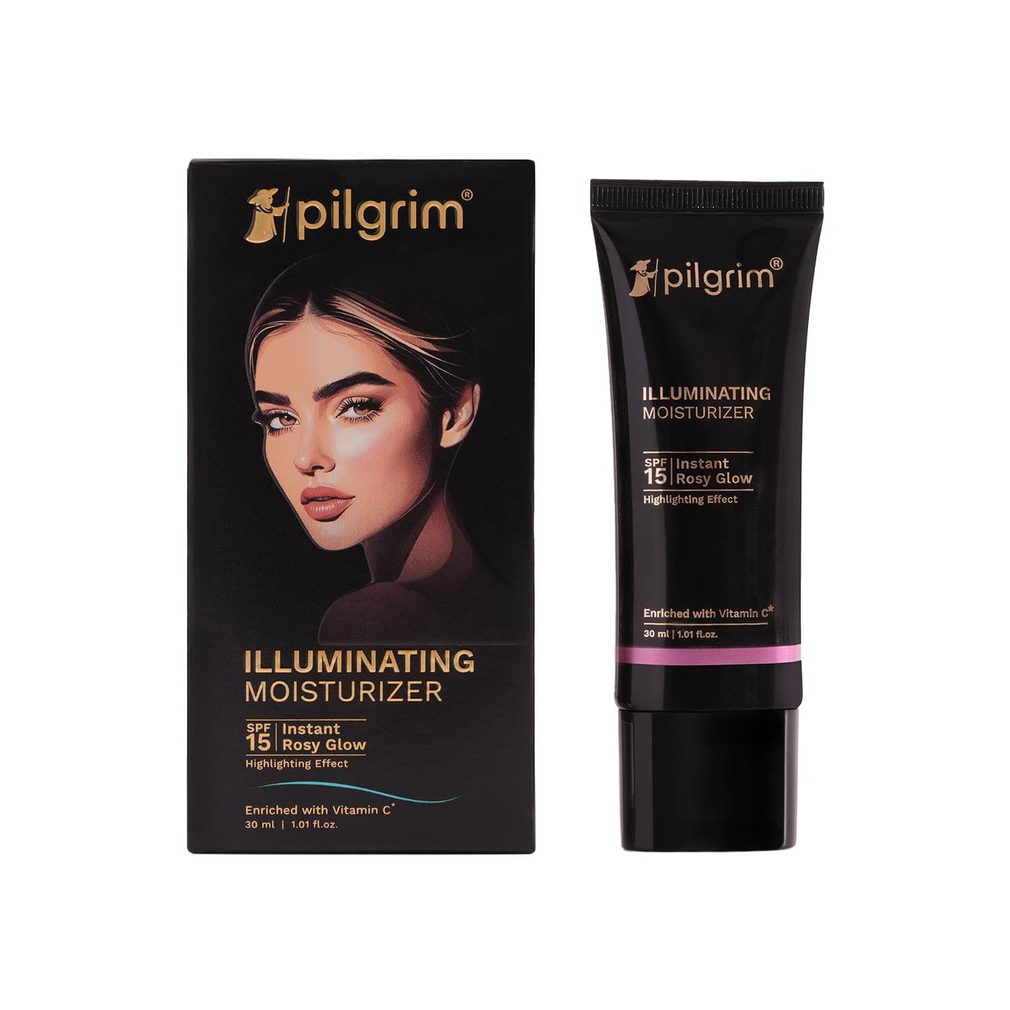 Pilgrim Illuminating Instant Rosy Glow SPF 15 Moisturizer 30 MILLI_LITRE