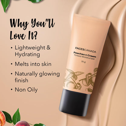 Faces Canada Tinted Moisturizer - Peaches N Cream - Honey Beige 03 35 gm