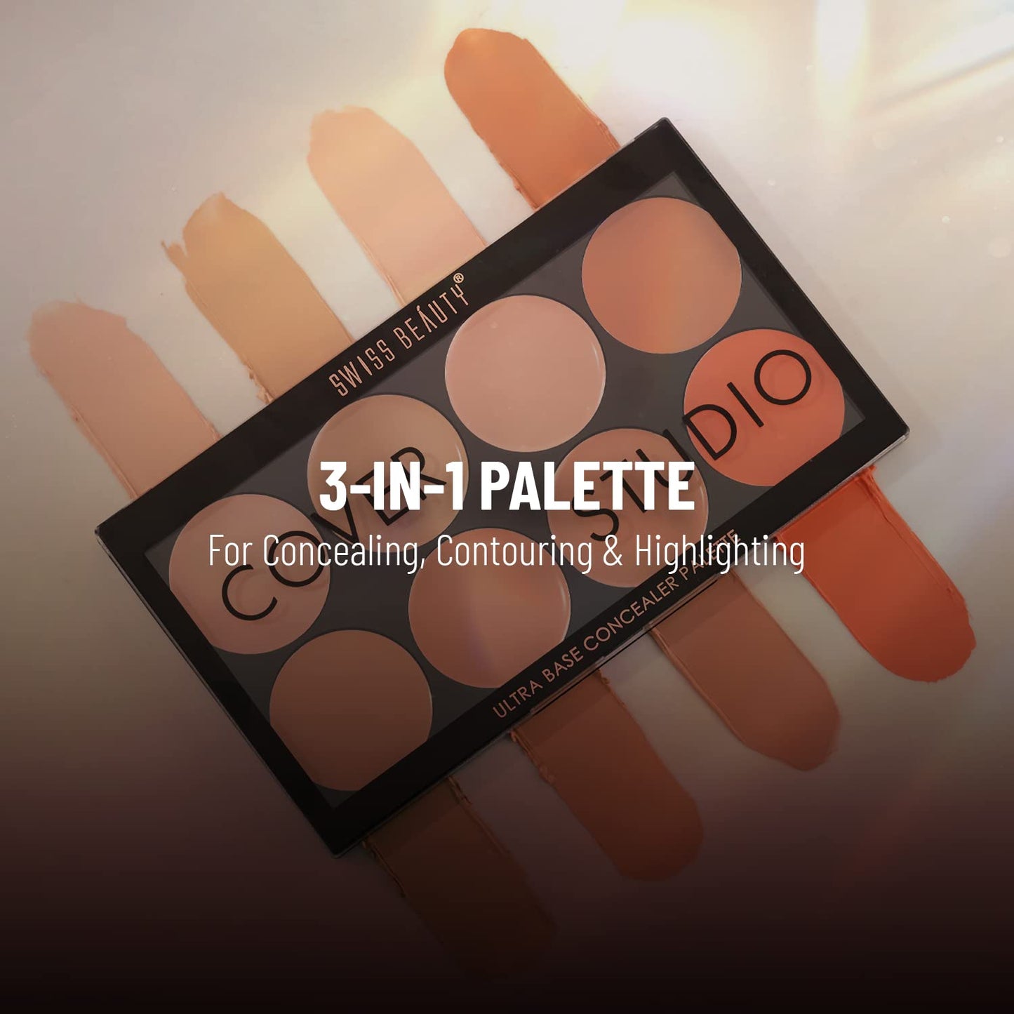 Swiss Beauty Cover Studio Ultra Base Concealer Palette - 01 Multi 19g