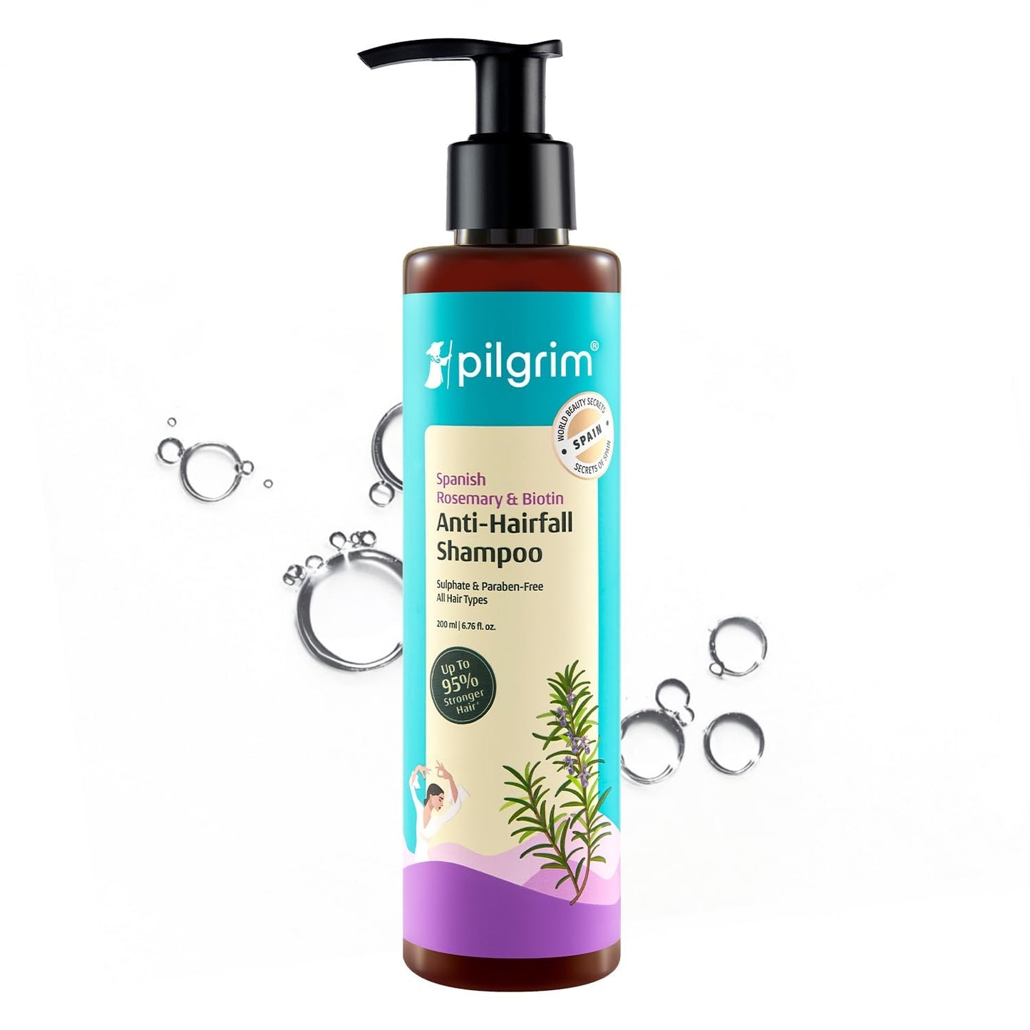 Pilgrim Spanish Rosemary & Biotin Anti-Hairfall Shampoo 200 MILLI_LITRE