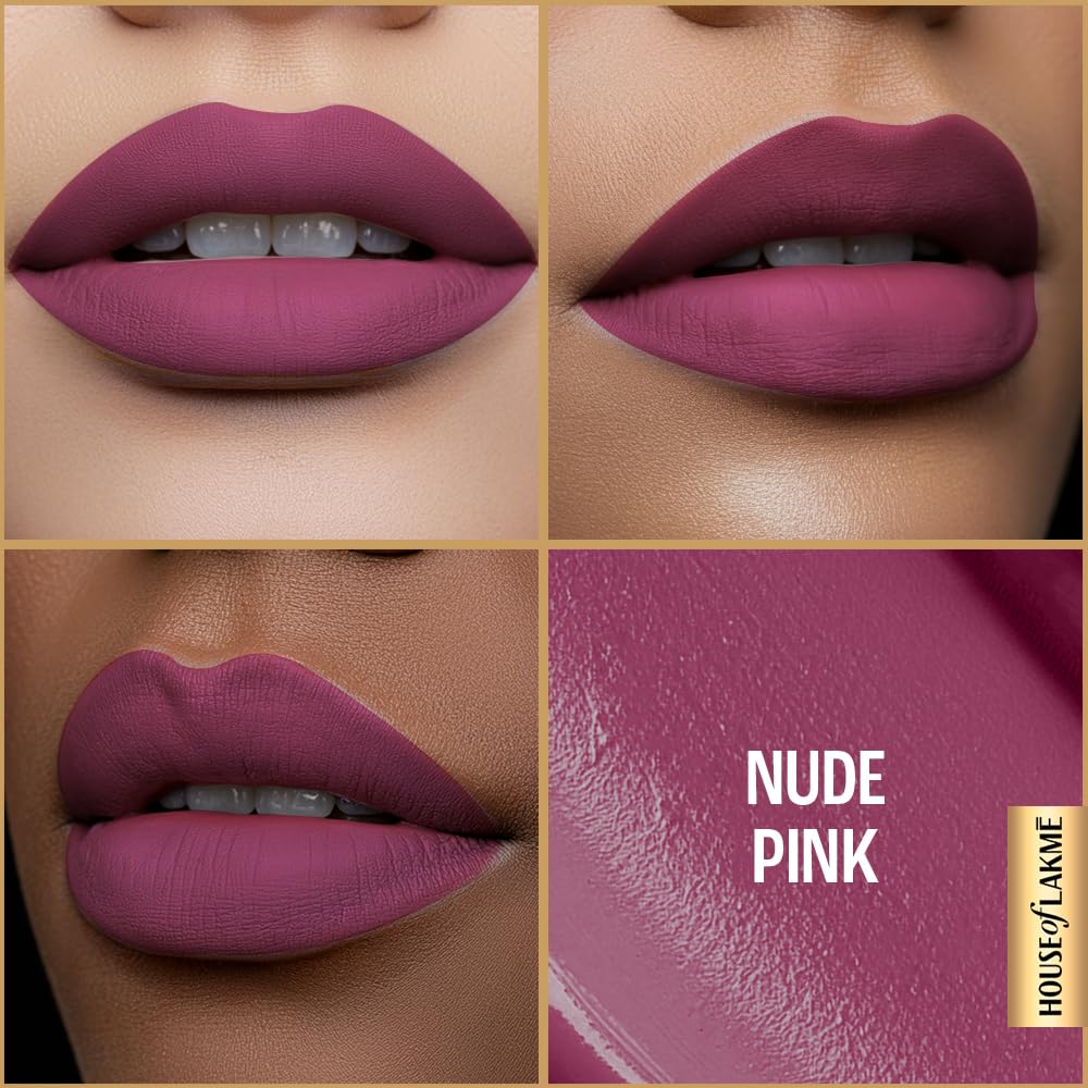 LAKME ULTIMATE GLAM LIQUID LIPSTICK - 13 NUDE PINK 4.2 ml