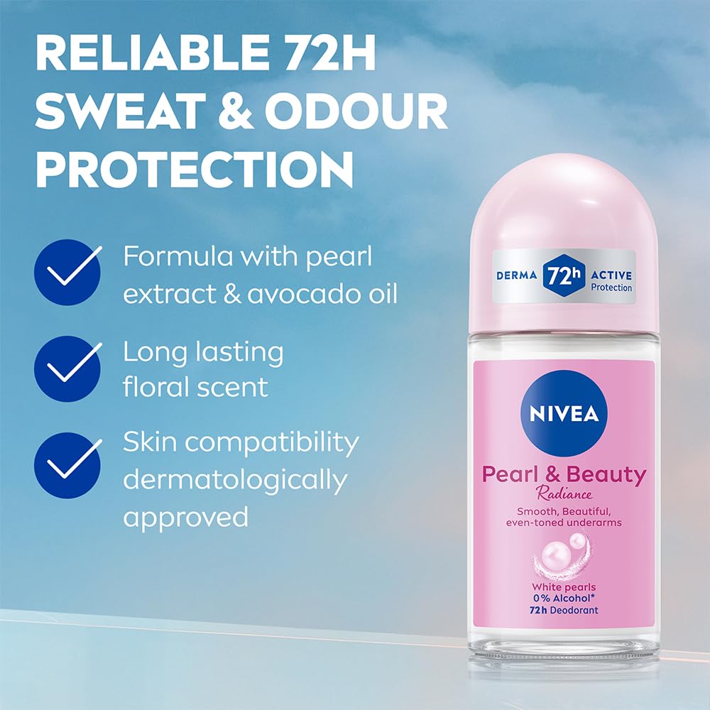 Nivea Pearl & Beauty Radiance Deodorant Roll On 50 ML
