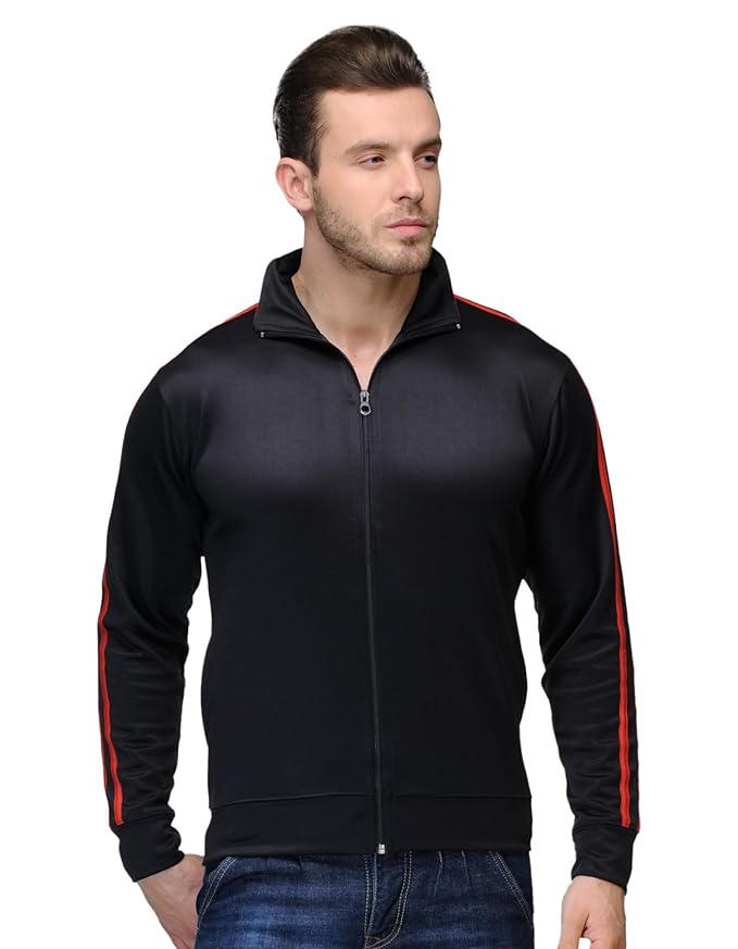 Men's Polyester Full Sleeve Zip with Pocket