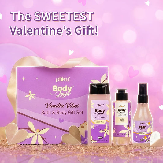plum Body Lovin Vanilla Vibes Bath & Body Gift Set 300 MILLI_LITRE