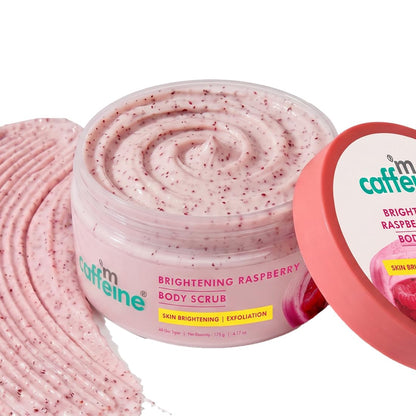 mCaffeine Brightening Raspberry Rush Body Scrub 175 g