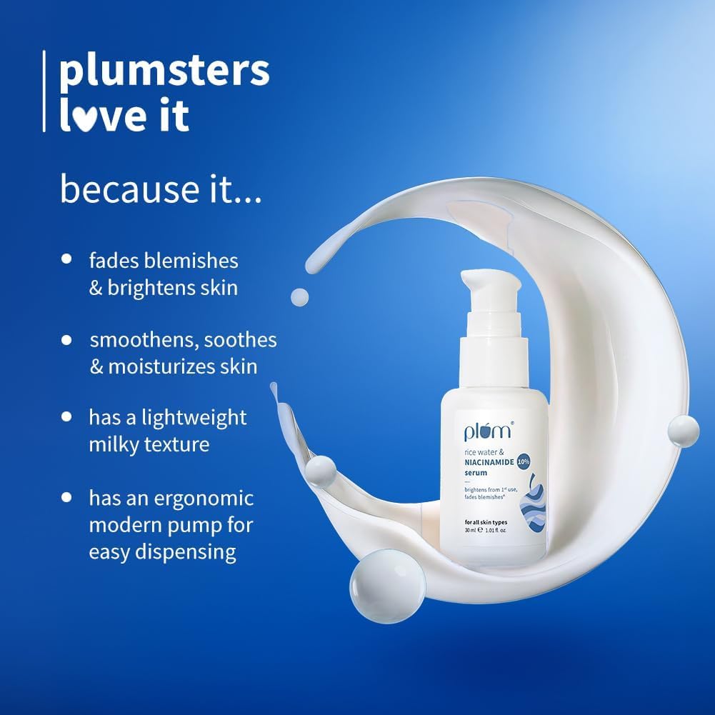 Plum 10% Niacinamide & Rice Water Serum 30 MILLI_LITRE