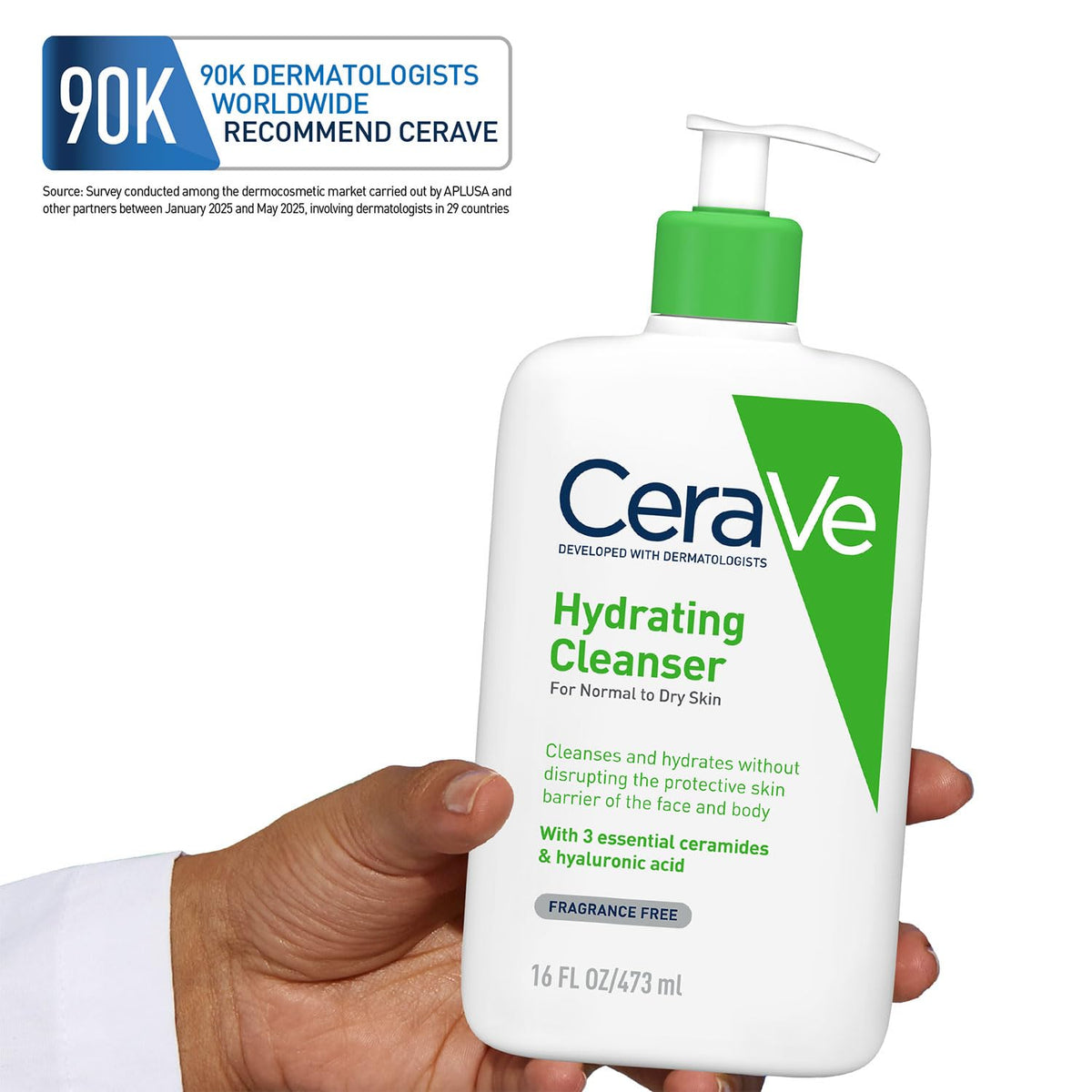 CeraVe Hydrating Cleanser For Non-Foaming Face Wash 473 ml