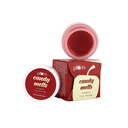 Plum Candy Melts Red Velvet Love Vegan Lip Balm 12 GRAM