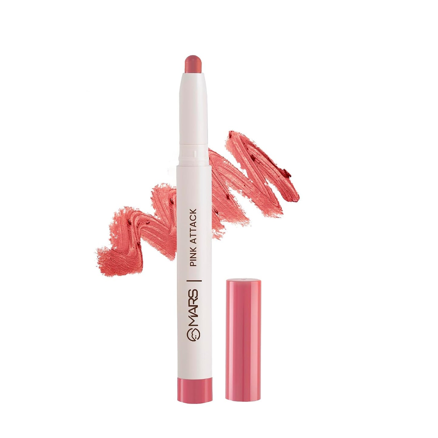 MARS POPINS CHEERY RED LIP CRAYONS - PINK ATTACK 1.3 GRAM