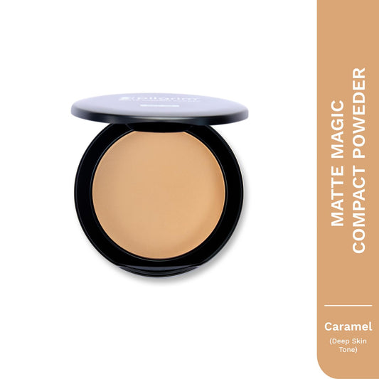PILGRIM MATTE MAGIC CCOMPACT POWDER SPF 25 25-CARAMEL