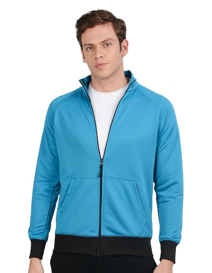 Men's Polyester Full Sleeve Zip with Pocket